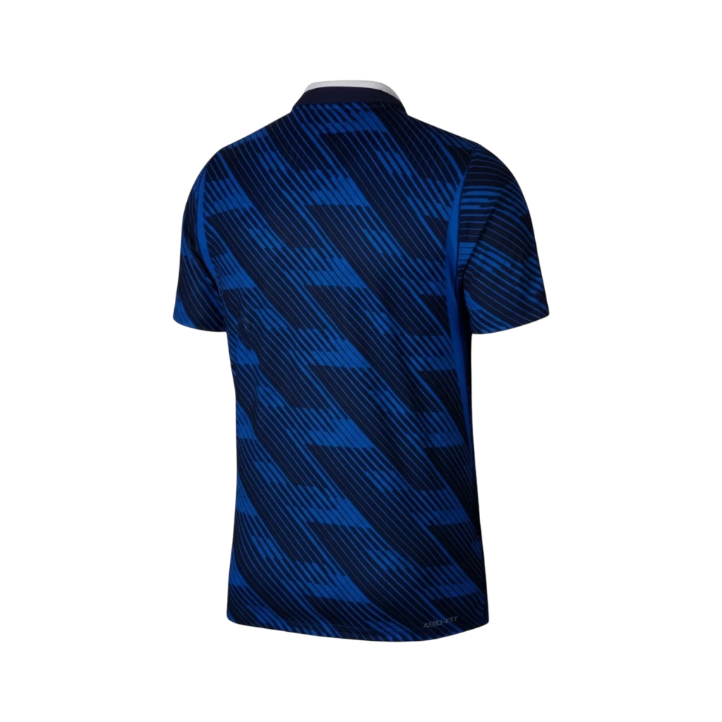 Camiseta de Francia 1ª Equipación azul con diseño de rayas diagonales. Tejido ligero y transpirable. CeFutShop